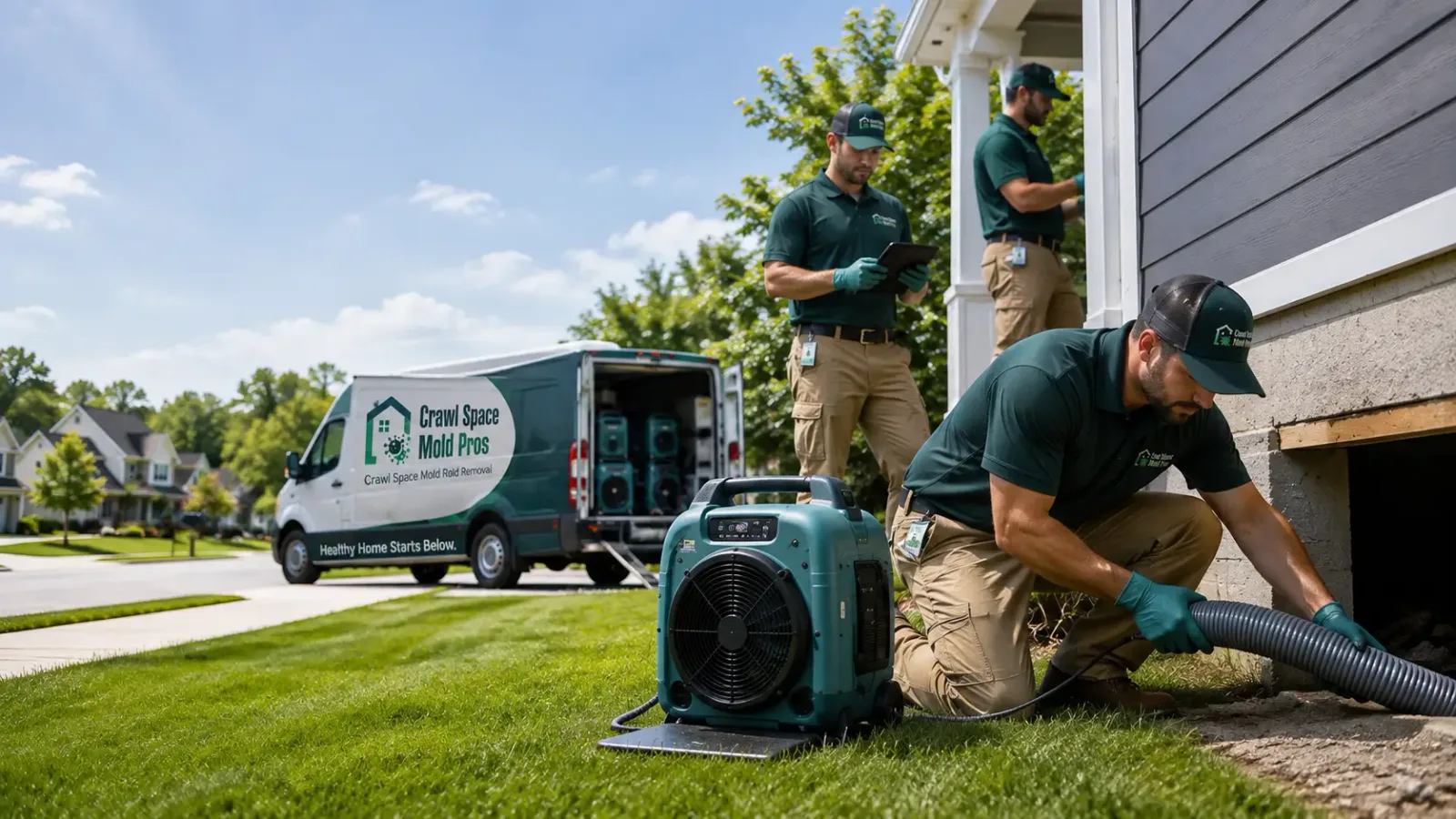 Crawl Space Mold Removal in Gaston, IN